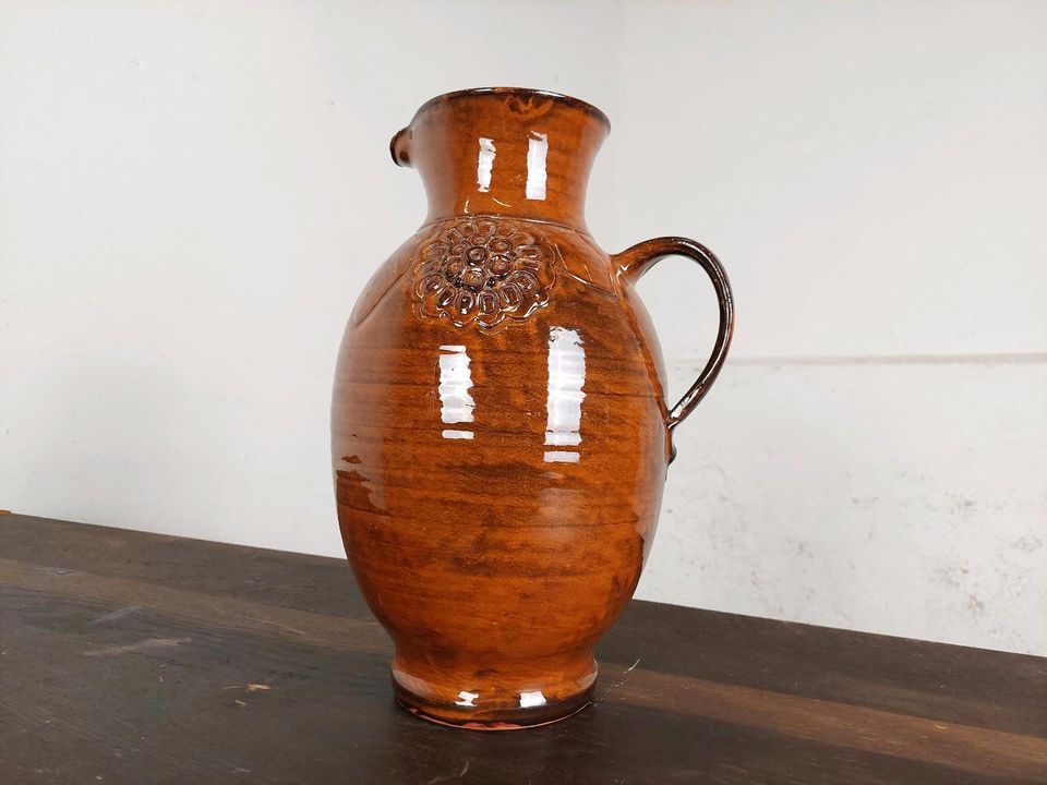 Vintage Vase Krug Blumenvase 60er 70er DDR Retro in Leipzig