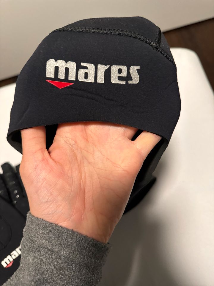 Mares Neopren Anzug Pioneer 5mm M Tauchen + Kopfhaube Handschuhe in Stuttgart