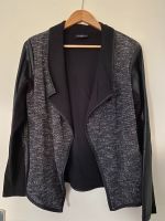 Jacke Damen schwarz grau mit Kunstleder Gr.42 Mecklenburg-Vorpommern - Wismar Vorschau