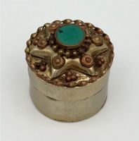 Antike Pillendose Tabatiere Stein Perlen Vintage Schmuckbox Schwerin - Altstadt Vorschau