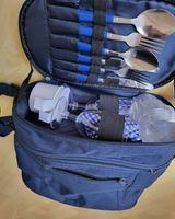 Kleine Picknick-Tasche blau, mit Thermofach und Zubehör,unbenutzt Baden-Württemberg - Karlsruhe Vorschau