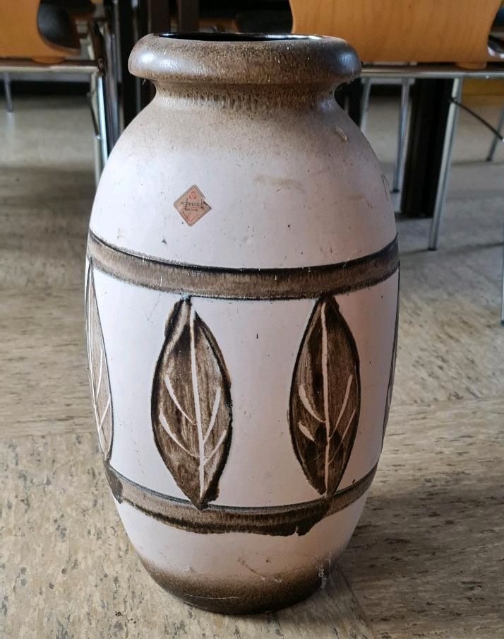 Vase, ca. 50 cm hoch, Scheurich Keramik, Retro in Nübbel