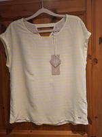 T-Shirt Tom Tailor, gelb-weiß, Gr. M Bayern - Beilngries Vorschau