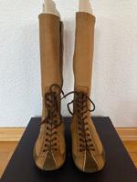 CAR SHOE FOR PRADA Stiefel Leder Wildleder Lammfell NEU OVP Baden-Württemberg - Fichtenberg Vorschau