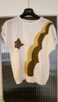 Shirt Atelier goldener Schnitt Gr. 44 weiß Muster Bayern - Bayreuth Vorschau