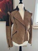 MANGO Lederjacke Wildlederjacke braun Gr. L Niedersachsen - Wildeshausen Vorschau