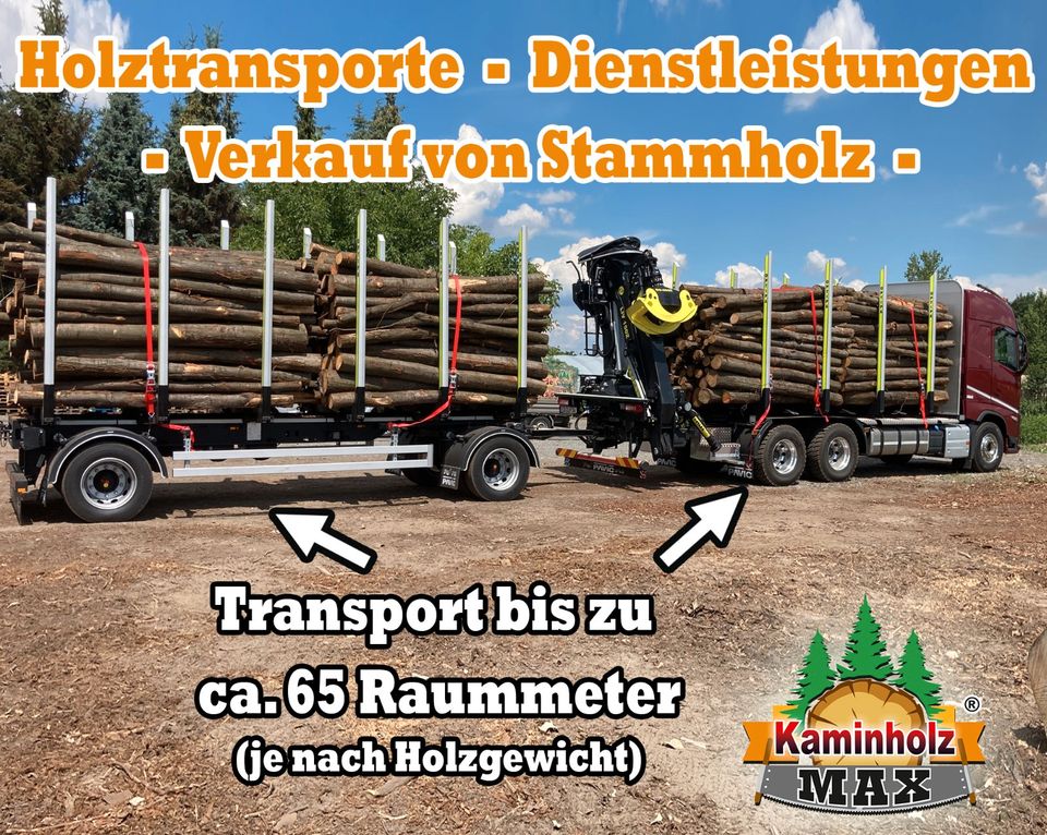 ab 4 m³ bis zu 35 m³ und  bis 50 km um 04435 Schkeuditz, Markranstädt, Delitzsch -   Kaminholz, Brennholz, Feuerholz, Holzvergaser, Kamin, Holz, Feuer, Brenn in Schkeuditz