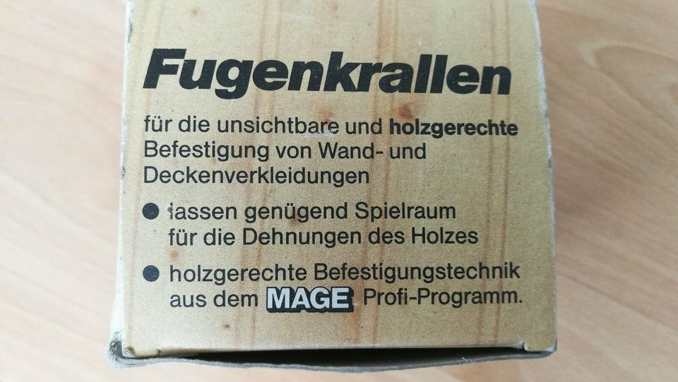 100 Stck. MAGE Fugenkrallen 5/10 für Profilbretter Paneele NEU in Duisburg