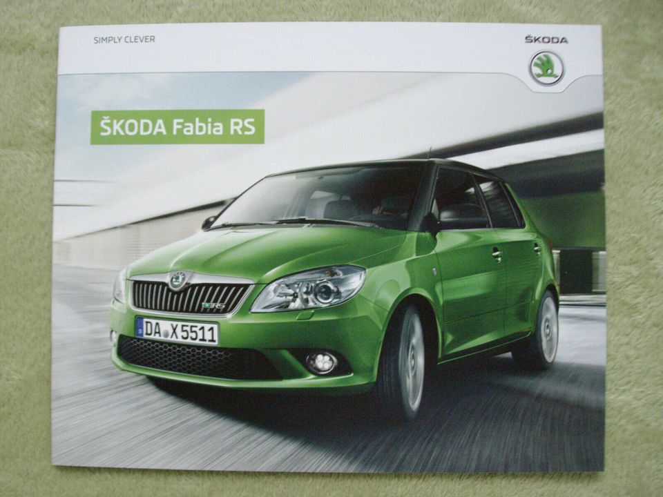 Skoda Fabia Fabia RS Prospekt Preisliste neuwertig !!! in Uelzen