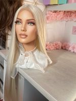 Lange Platin Blonde Weißblonde Echthaar Imitat Lace Front Perücke Baden-Württemberg - Weil der Stadt Vorschau