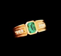 Brillant Smaragd Baguette Edelstein 750er Gold Damen Ring *G13 Schleswig-Holstein - Glücksburg Vorschau