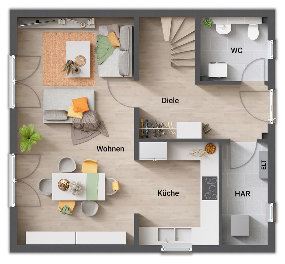 Das schnucklige Häuschen in der Gemeinde Möser - massiv gebaut von Town und Country Haus in Möser