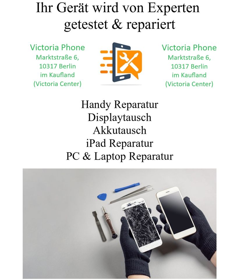 Handy iPhone Display Reparatur 12 11 Pro Xs-Max-Xr 8-7-Plus SE in Berlin