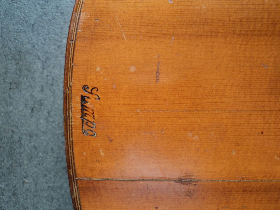 Antike M. Krauß Landshut  Perlo Akustik Gitarre ca.1920er Jahre in Aschaffenburg
