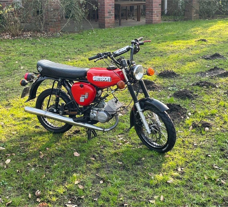 Simson TÜV s50 s51 Tuning rot A1-Zulassung in Nusse