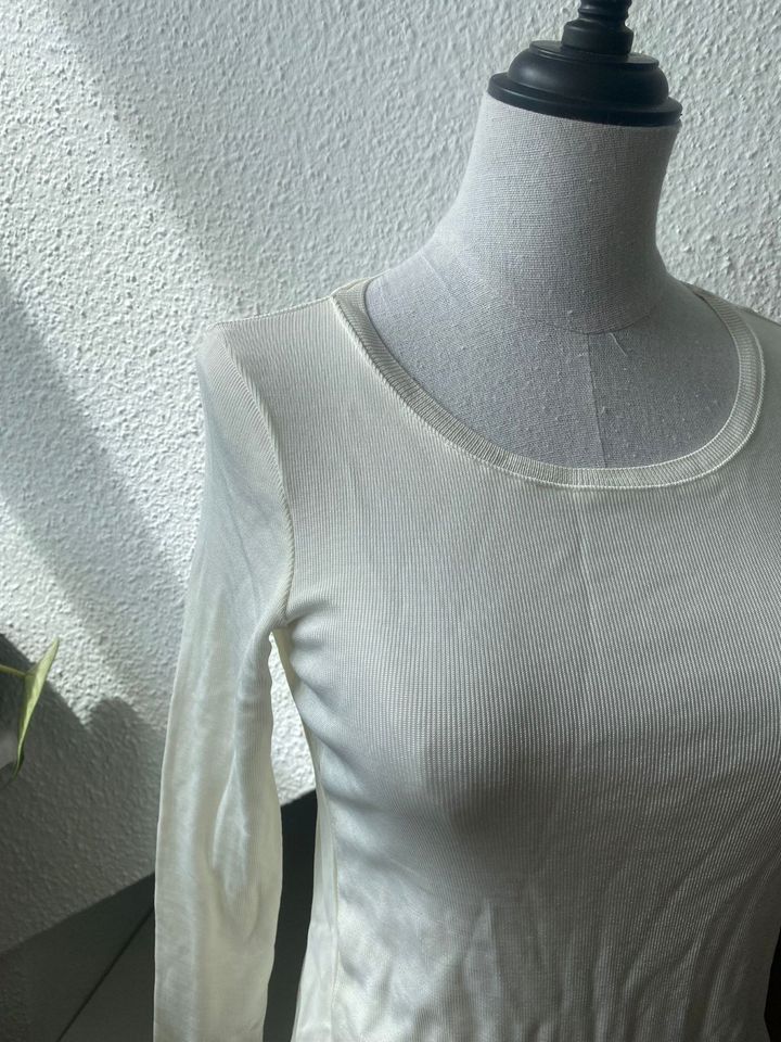 Creme weisser Zara Pullover Bluse Shirt Größe ca. XS S 34 36 in Attenkirchen