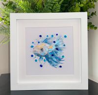 Glasbild Fisch, Aquarell-Druck-Malerei-Glasbild, Gastgeschenk Baden-Württemberg - Baden-Baden Vorschau