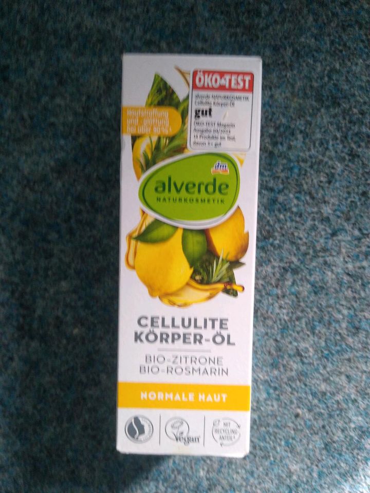 Alverde Cellulite Körper-Öl, Bio-Zitrone, Bio-Rosmarin, neu in Berlin