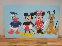 Selbstgemaltes Acrylbild mit Micky, Minnie, Donald & Pluto Stuttgart - Weilimdorf Vorschau