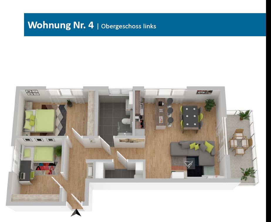 +++ Schöner Wohnen in Ascheberg - 9 Wohnungen - barrierefrei mit Balkonen / Terrassen - Stellplätze - Keller - Wohnung 4 +++ in Ascheberg