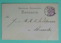 Alte Postkarte 1877 Bramsche Baden-Württemberg - Gailingen am Hochrhein Vorschau