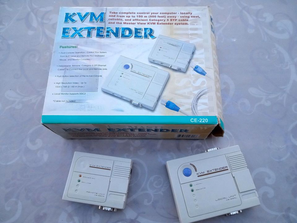 KVM-Extender CE-220 incl Netzteile und Kabel in Wellendingen