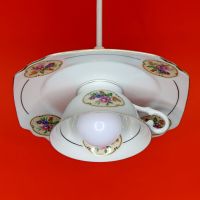 Upcycling Tassenlampe, Vintage Küchen-Lampe aus alter Tasse Dresden - Gruna Vorschau