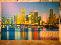 Leinwand Miami Nights Florida Poster Bilder Wandbild Plakat Pankow - Prenzlauer Berg Vorschau