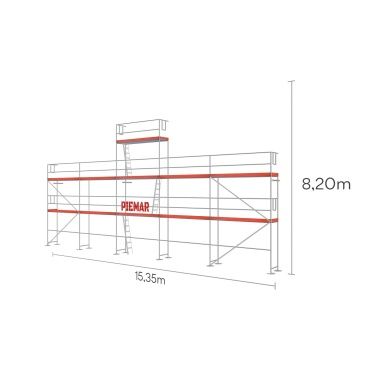 Giebel Gerüst RAM-1 ca.101m² Stahlbeläge | Piemar.de ! in Schwäbisch Hall