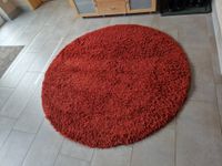 Teppich rund 160 cm Shaggy Terracotta Thüringen - Uder Vorschau