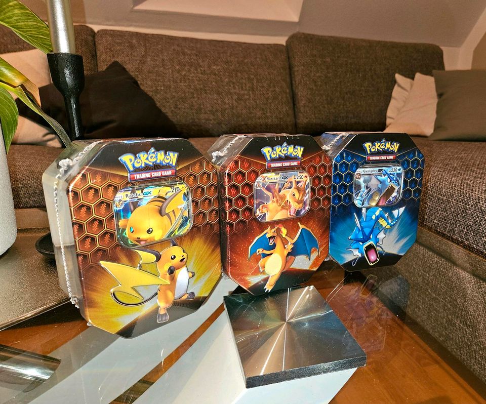 Pokemon Glurak Raichu & Garados Tin Box in Bielefeld