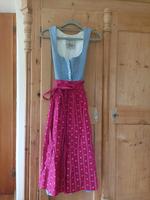 Wenger Dirndl (Größe 32), blau kariert mit pinker Schürze Bayern - Samerberg Vorschau