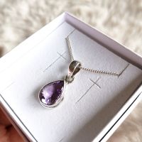 Amethyst facettiert 925 Silber Anhänger Edelstein Schmuck Rheinland-Pfalz - Lauschied Vorschau