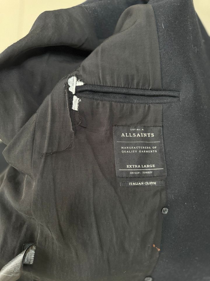 AllSaints Jacke Xl stoff/leder in Binzen