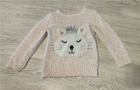 Flauschpullover Teddy Pulli Mädchen Gr. 122 Katze warum Strick Essen - Frillendorf Vorschau