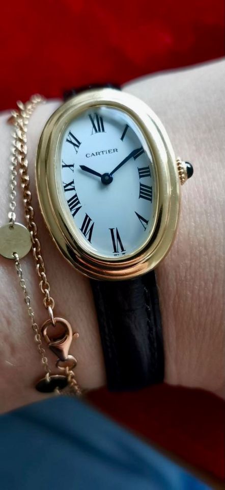 Elegante Cartier Baignoire aus den 80ern - 18K GG mit Originalbox in München