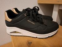 Skechers Damen Sneaker Memory Foam schwarz/Gold Gr. 39 Hessen - Bad Hersfeld Vorschau