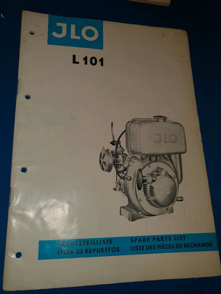 Ilo L 77,101,152,L200,L250 Unterlagen Ersatzteile Liste Getriebe in Neuwied