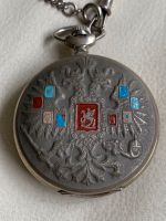 Russische Taschenuhr mit Klappdeckel und Anhängekettchen Bayern - Augsburg Vorschau