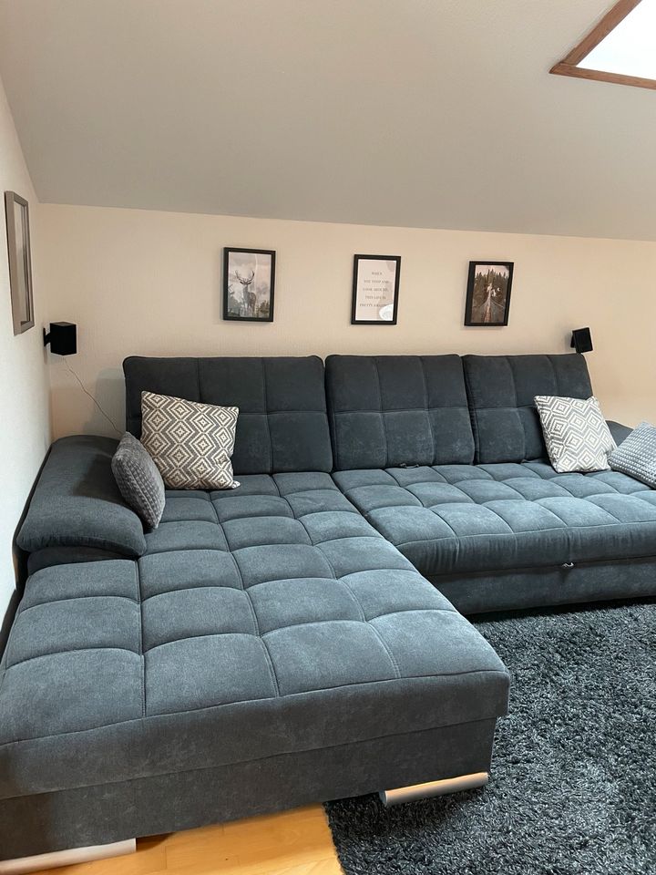 Couch/Sofa Polstergarnitur ausziehbar in Nohfelden