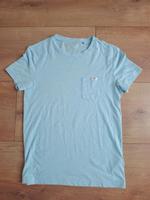 Herren T-Shirt von Mustang hellblau Gr S mit Tasche Hessen - Wiesbaden Vorschau