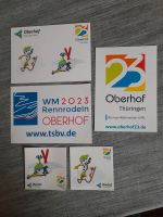 Aufkleber Postkarte, Oberhof Thüringen, WM 2023 Rennrodeln Hessen - Weiterstadt Vorschau