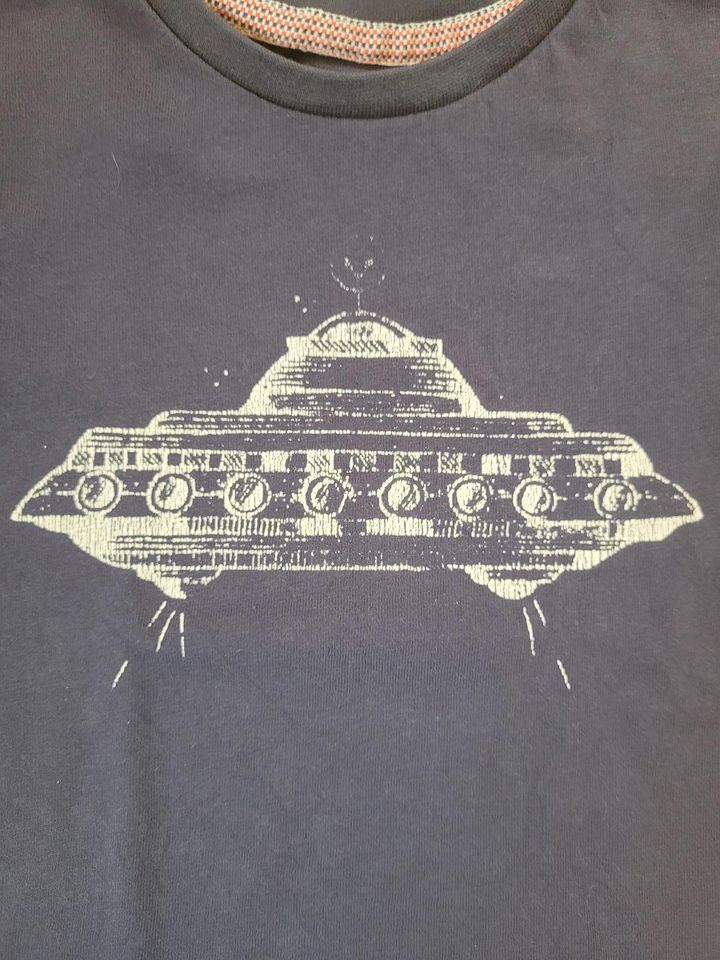 Langarmshirt Noppies Gr. 98 Ufo dunkelblau in Speicher