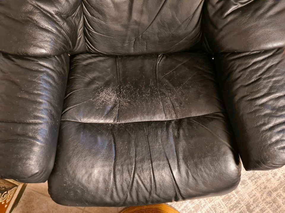 Stressless Sessel mit Hocker Reno Classic Größe M, Leder schwarz in Lohfelden