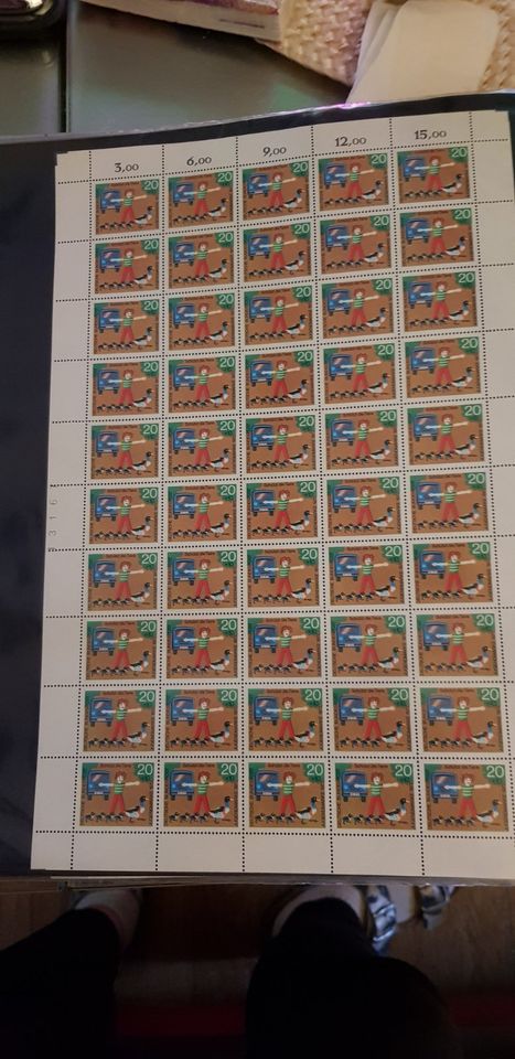 Briefmarken Bogen Postfrisch/ 20 Pf/ Inkl. Versand in Nordrhein