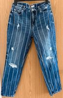 Gestreifte Mom-Fit Jeans Sachsen - Pirna Vorschau