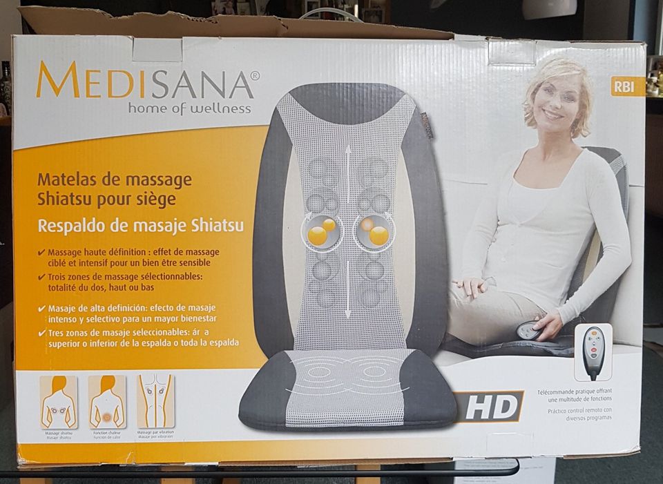 Medisana RBI Shiatsu-Massage-Sitzauflage neu mit FB in Neuenrade