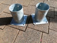 2 neue Aufschraubhülsen für runde Pfosten, Durchmesser 10cm Sachsen - Kriebstein Vorschau