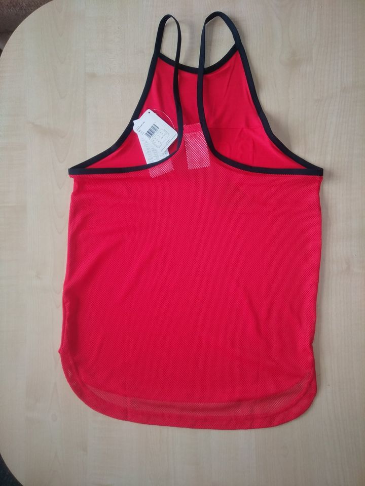 Reebok Damen Sporttop Shirt Ringerrücken XS Rot Neu m. Etikett in Arnstadt