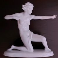 Schaubach Kunst DIANA Figur ° Art Deco Porzellan Bogenschützin ° Sachsen-Anhalt - Magdeburg Vorschau